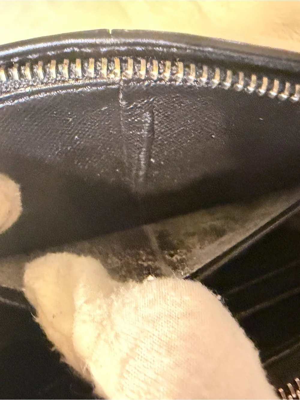 Louis Vuitton Demi-Lune Pochette in Black Epi Leather